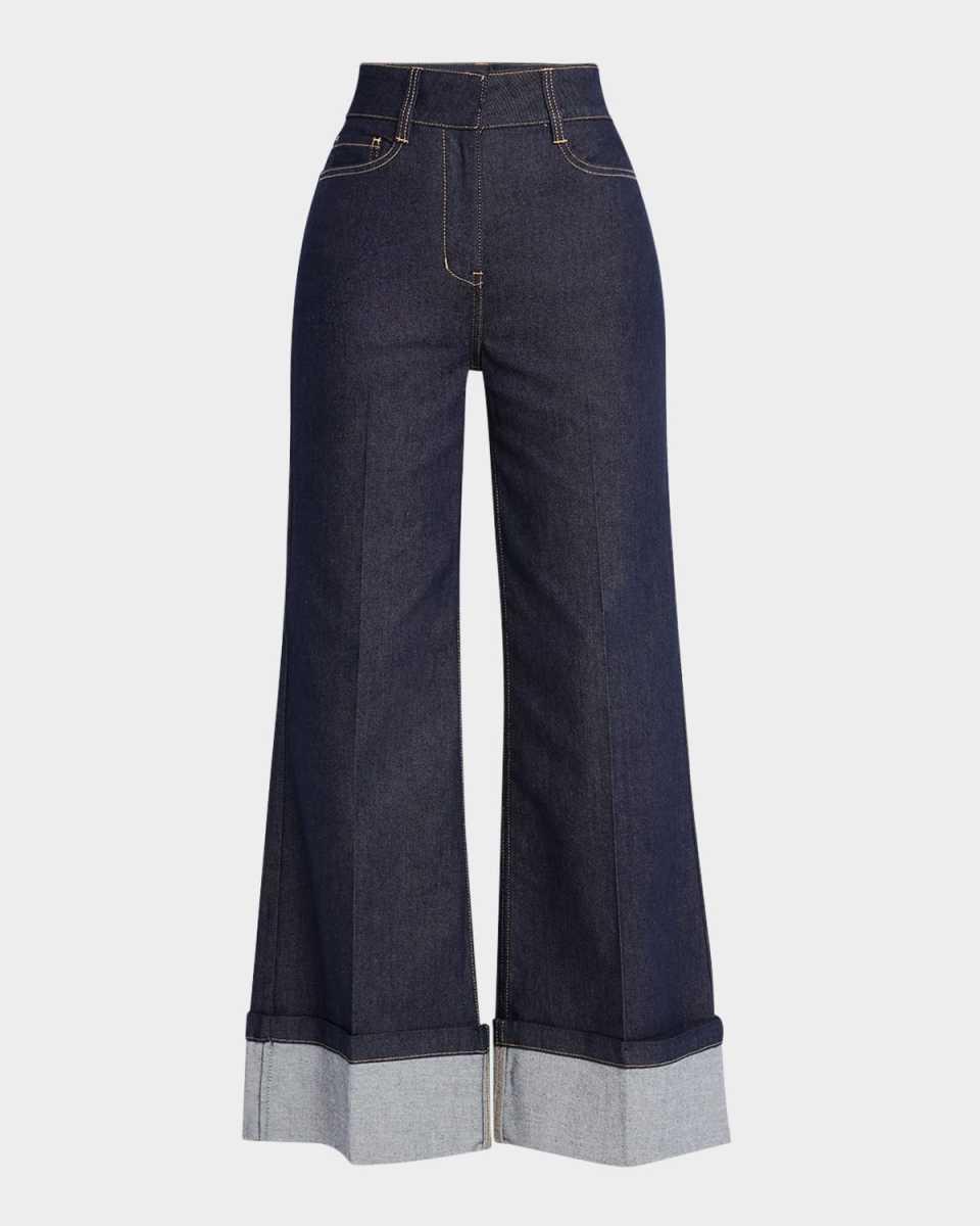 Raquelita Cuffed Denim Pants